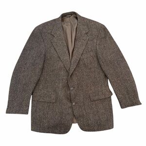 Harris Tweed Men’s Blazer Vintage Wool Single Breasted Size 46 Long